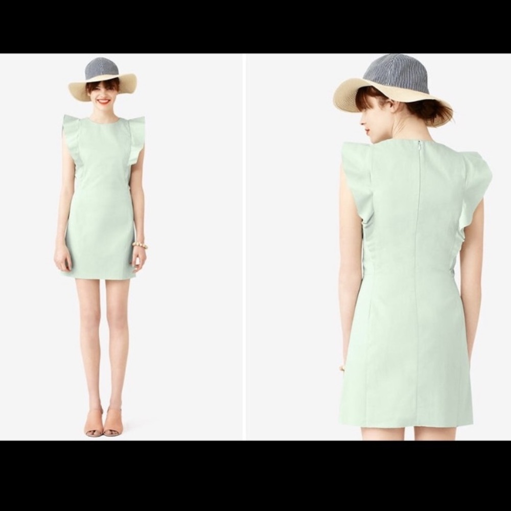 Kate Spade Saturday Mint Ruffle Sleeve Dress